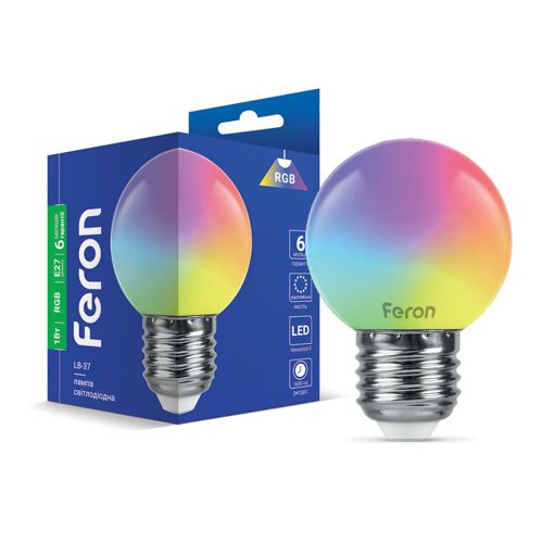 Лампа LED Feron LB-37 1W E27 RGB