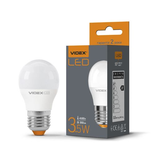 Лампа LED Videx G45e 3.5W 4100К Е27