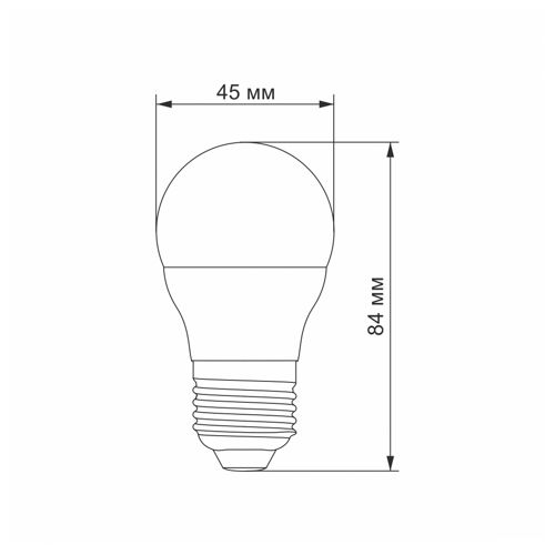 Лампа LED Videx G45e 3.5W 4100К Е27
