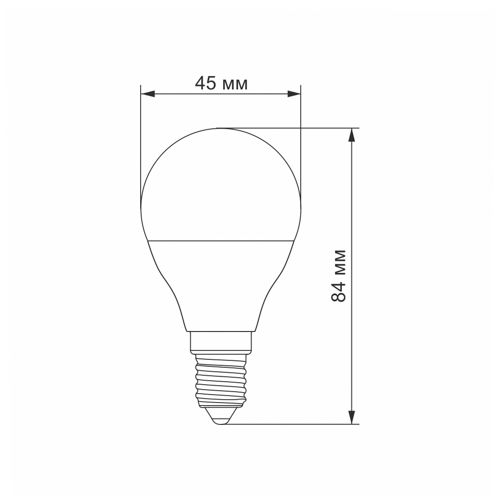 Лампа LED Videx G45e 7W 4100К E14