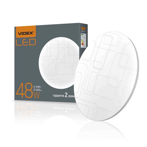 LED світильник настінно-стельовий Videx 48W 4100К прямокутники