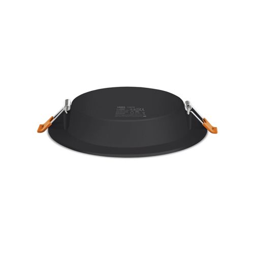 LED світильник вбудований круглий Videx 15W 5000К чорний