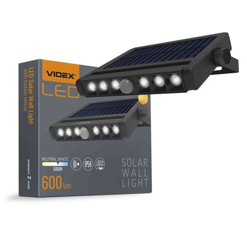 LED світильник автономний настінний Videx 600lm 5000К сенсорний IP54