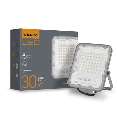 LED прожектор Videx PREMIUM F2 30W 5000К день-ніч