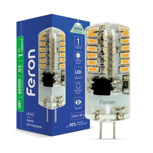 Лампа LED Feron LB-522 3W G4 4000K