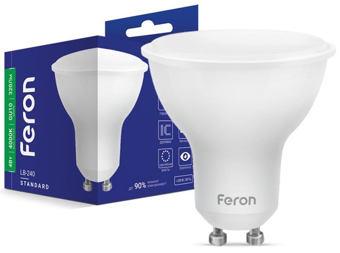 Лампа LED Feron LB-240 4W GU10 4000K