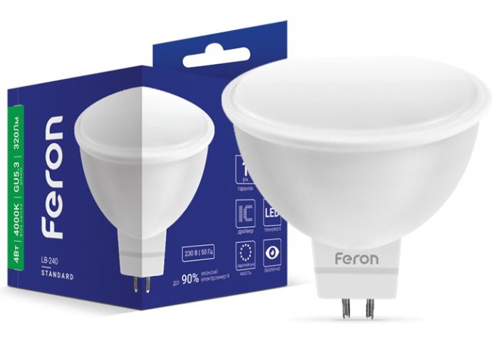 Лампа LED Feron LB-240 4W G5.3 4000K