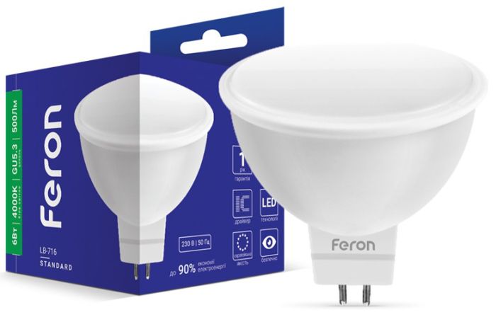 Лампа LED Feron LB-716 6W G5.3 4000K