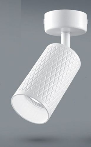 LED світильник під лампу Videx GU10 SPF02B накладний поворотний біла призма