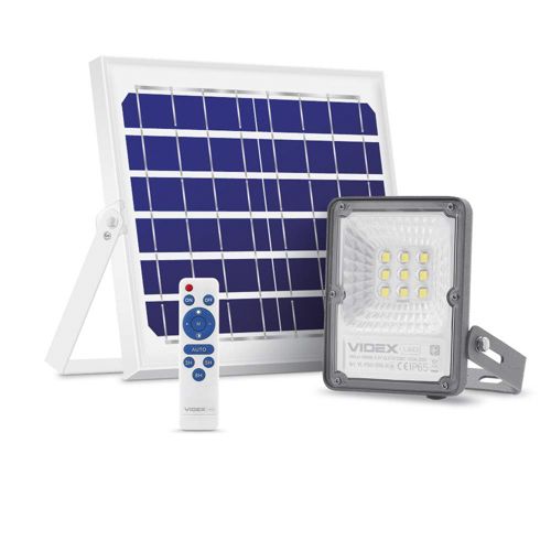 LED прожектор Videx автономний 600lm 5000К сенсорний