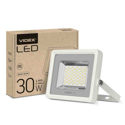 LED прожектор Videx PREMIUM 30W 5000К 220V білий