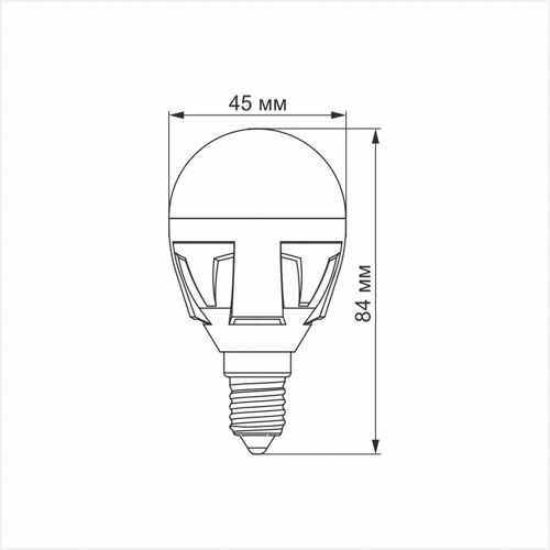 Лампа LED Videx PREMIUM G45 7W 3000К E14