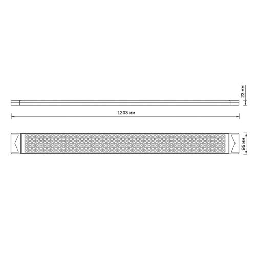 LED світильник лінійний Videx 100W 1,2М 5000К