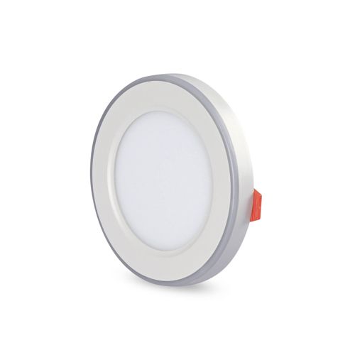 LED світильник вбудований з декоративною підсвіткою Videx DL4R 6W+3W 5000К 2700К 220V