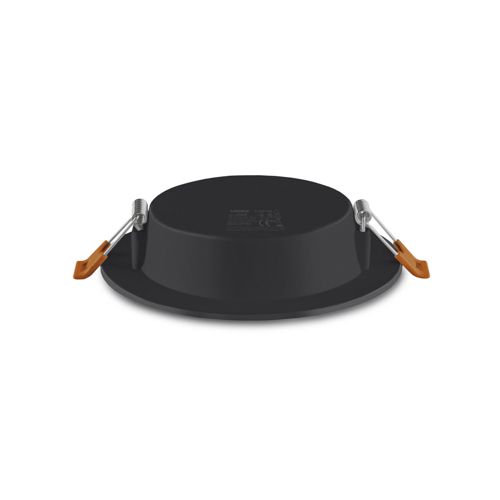 LED світильник вбудований круглий Videx 6W 5000К чорний