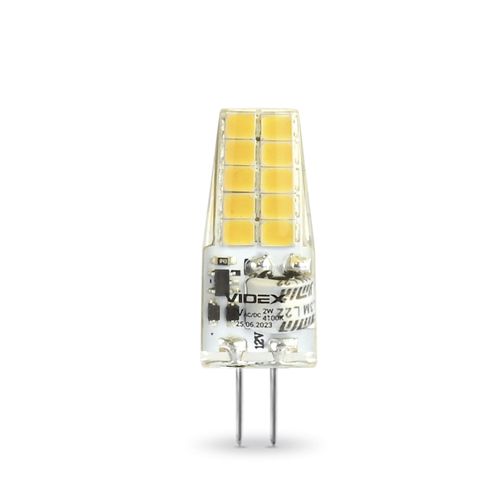 Лампа LED Videx G4C 12V 2W G4 4100К G4