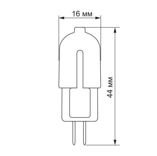Лампа LED Videx G4e 2W G4 4100К G4