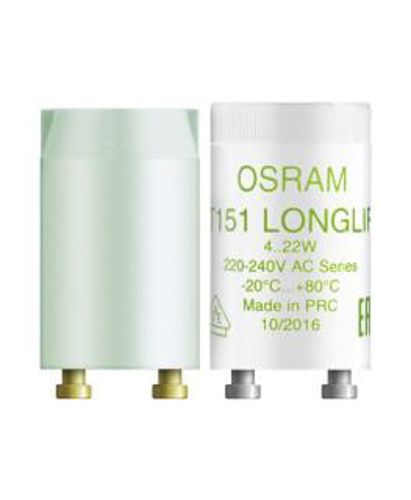 Стартер для люмінесцентних ламп OSRAM для послідовної схеми ST151 LONGLIFE 4-22W