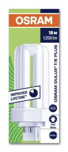 Лампа люмінесцентна OSRAM DULUX T/E PLUS 18W 4000К GX24q-2
