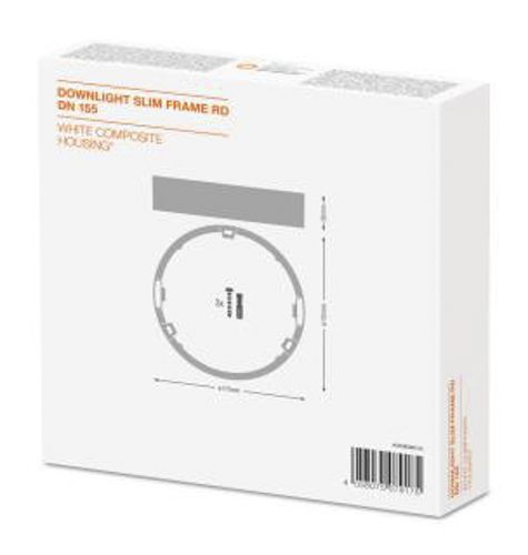 Рамка для монтажу світильників "downlight" SLIM FRAME DN155 Білий