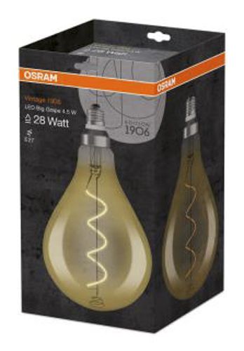 Лампа LED OSRAM філаментна VINTAGE 1906 5W 2000K E27 (405805000К91993)