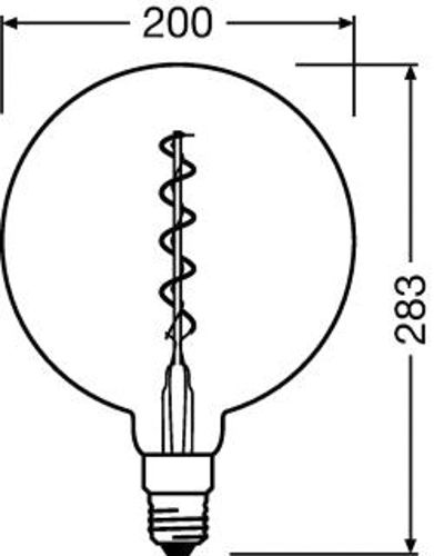 Лампа LED OSRAM філаментна VINTAGE 1906 5W 2000K E27