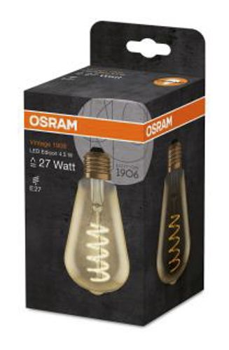 Лампа LED OSRAM філаментна VINTAGE 1906 5W 2000K E27 (405805000К92112)