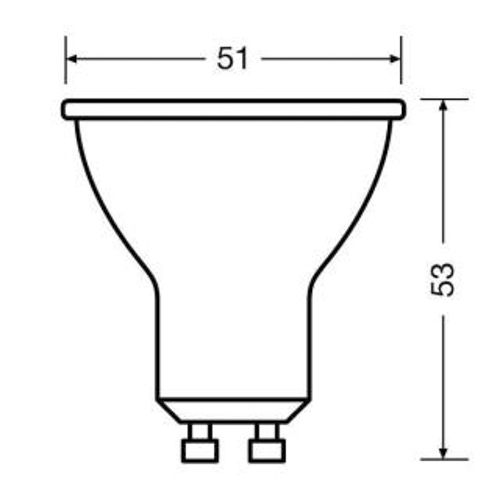 Лампа LED OSRAM рефлекторна PAR16 non-dim 36° 69W 4000K GU10