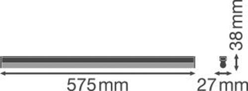LED світильник лінійний LEDVANCE LINEAR COMPACT BATTEN 600 10W 4000K