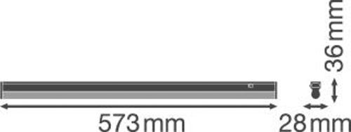 LED світильник лінійний LEDVANCE LN COMP SWITCH 600 8W 4000K
