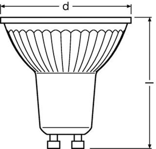 Лампа LED OSRAM STAR PAR16 50 36° 5.5 W 2700K GU10 DIM