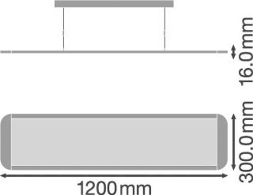 LED світильник PANEL D/I 1200 36W 4000K UGR19 V