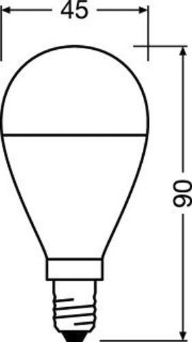 Лампа LED OSRAM Value CLP60 8W 2700K FR E14 10X1 OSRAM
