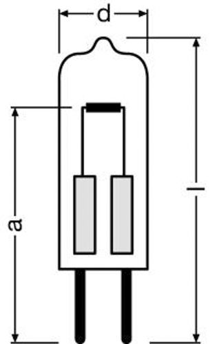 Лампа галогенна OSRAM HALOSTAR 20W 24V G4