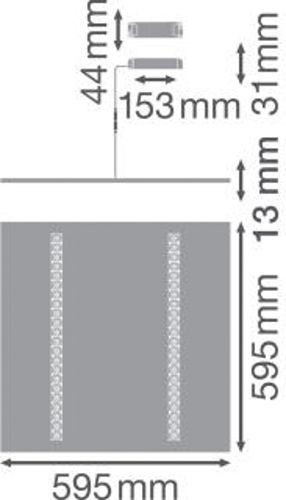 LED світильник PANEL Indivi 600 33W 3000K