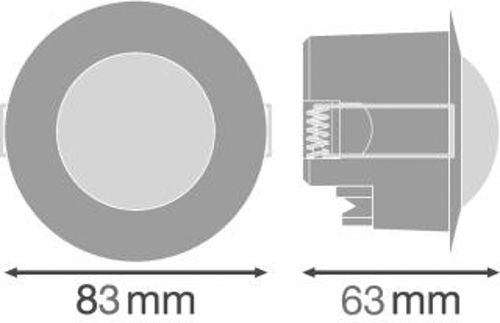 Датчик руху LEDVANCE SENSOR CEILING FLUSH 360DEG IP20 білий