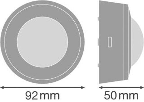 Датчик руху LEDVANCE SENSOR CEILING IP44 360DEG IP44 білий