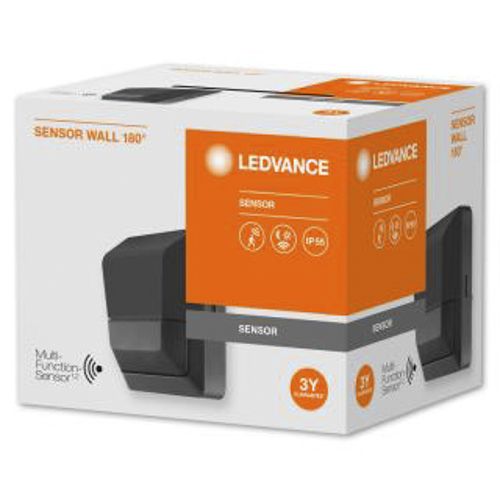 Датчик руху LEDVANCE настінний SENSOR WALL 180 DEG IP55 темно-сірий