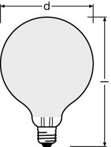 Лампа LED OSRAM SG12560 7W 2700K GLFR E27 4X1 OSRAM
