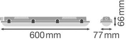 LED світильник DAMP PROOF VALUE 600 18W 4000K IP65