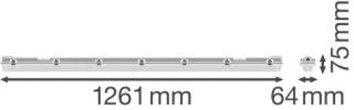 Світильник під LED лампу G13 DAMP PROOF 1200 1XLAMP HOUSING IP65