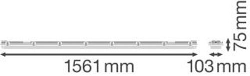 Світильник під LED лампу G13 DAMP PROOF 1500 2XLAMP HOUSING IP65