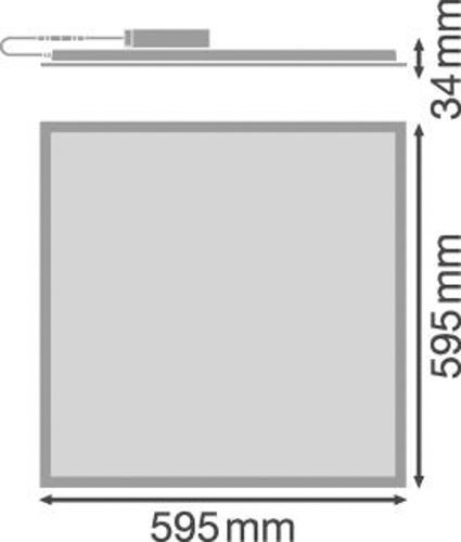 LED світильник LEDVANCE вбудований PANEL VALUE PL VAL 600 36W 4000K