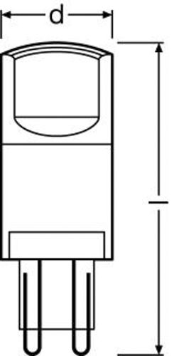 Лампа LED OSRAM капсульна PIN30 38W 2700K G9