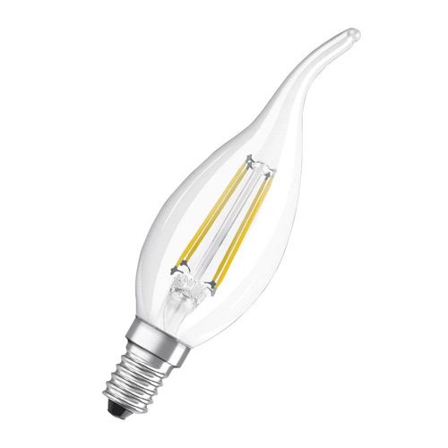 Лампа LED OSRAM філаментна свічка CL BA40 4W 2700K FIL E14