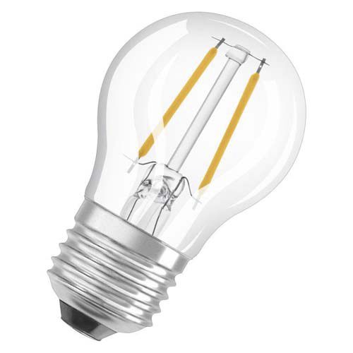Лампа LED OSRAM філаментна кулька CL P40 4W 2700K FIL E27