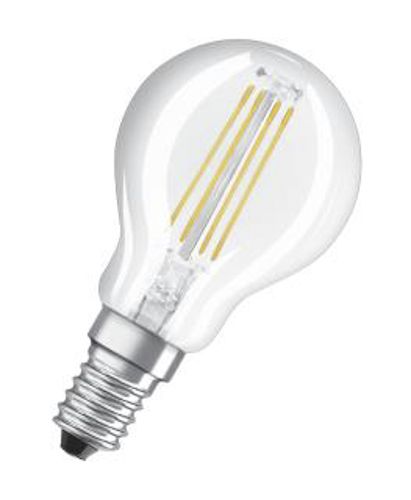 Лампа LED OSRAM філаментна кулька Retrofit CLASSICP 4W 4000K E14