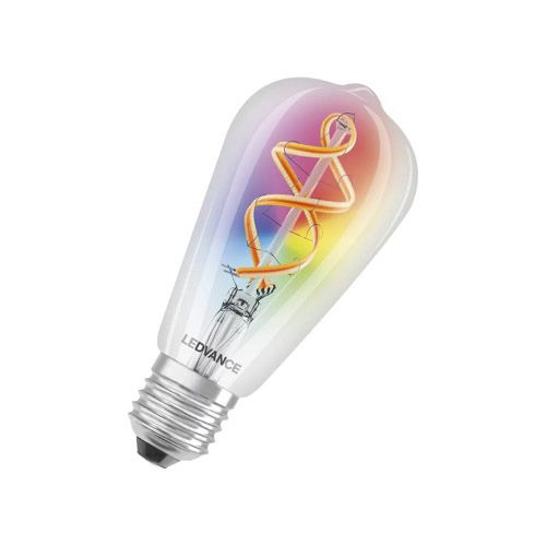 Лампа LED OSRAM свічка з керуванням WiFi WF ST64 45W 2700K FIL RGBW E27