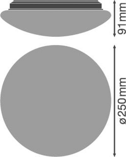 LED світильник LEDVANCE накладний SURFACE CIRCULAR 250 SENSOR 13W 3000K IP44