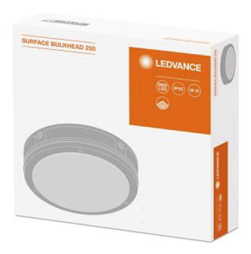 LED світильник LEDVANCE SURFACE BULKHEAD 250 ON/OFF 10W 3000K BK IP65